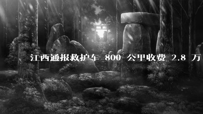 江西通报救护车 800 公里收费 2.8 万「不合理，暂停医院转运服务」，该医院要承担怎样的法律责任？
