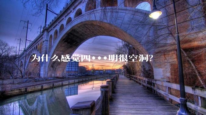 为什么感觉四***明很空洞？